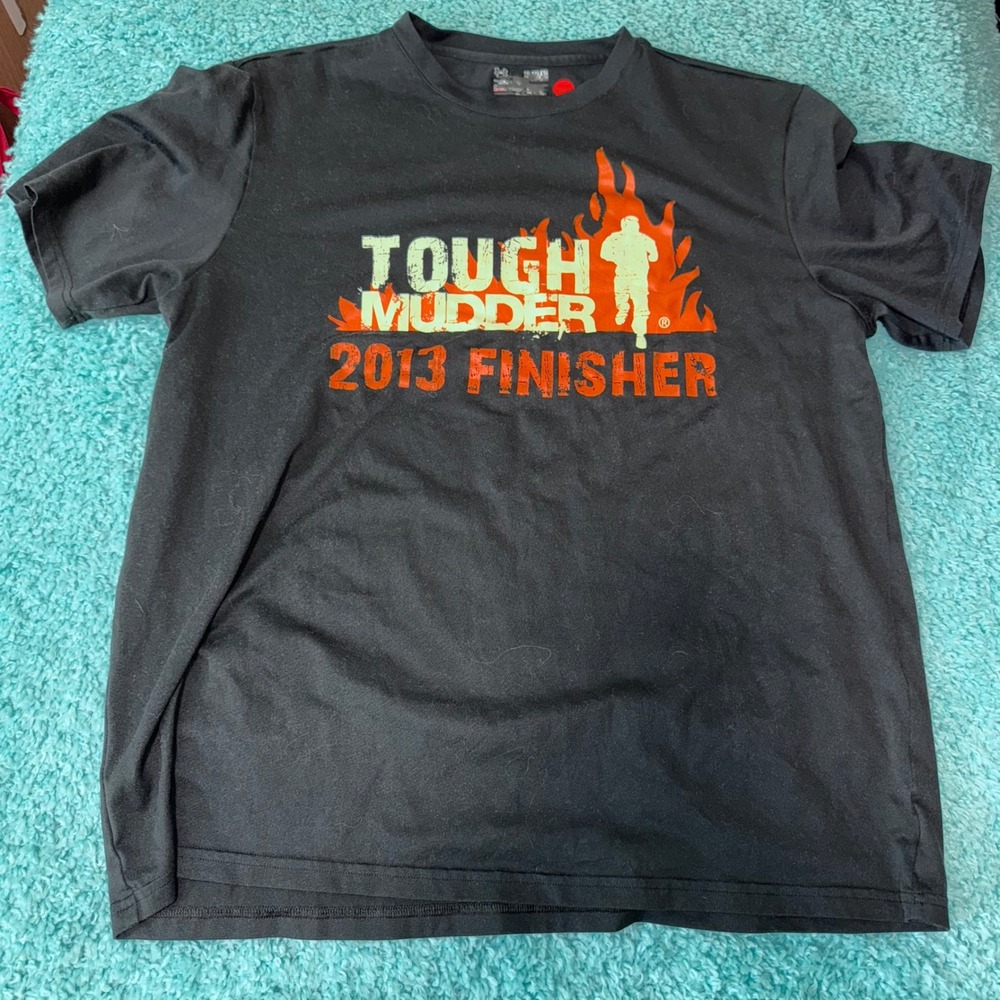 Under Armour Tough Mudder 2013 Finisher T Shirt Mens XL Athletic Wear